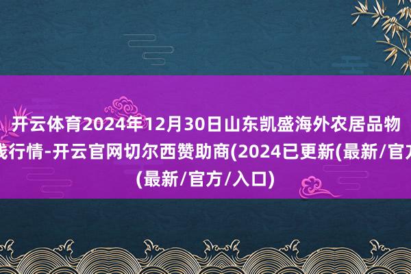开云体育2024年12月30日山东凯盛海外农居品物流城价钱行情-开云官网切尔西赞助商(2024已更新(最新/官方/入口)